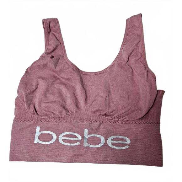 Bebe Women's Comfortable Sports Bra Dusty Rose Size 1X - Picture 1 of 8